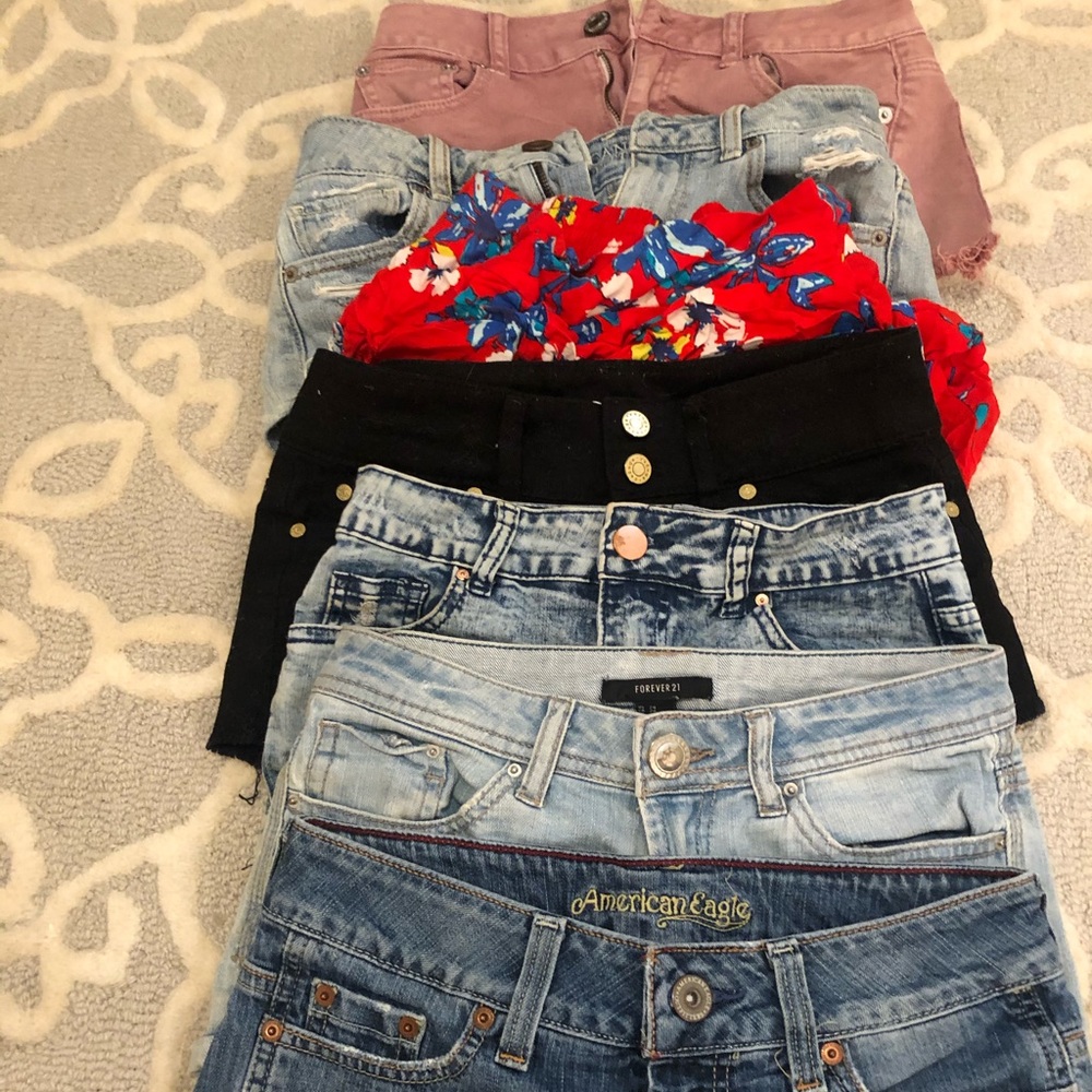 Minishorts (all size 00-2 - message for specifics)